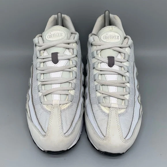 Nike Air Max 95 White Gray Running Shoes 905348-011 Men’s Sz 7Y Women's Sz 8.5
